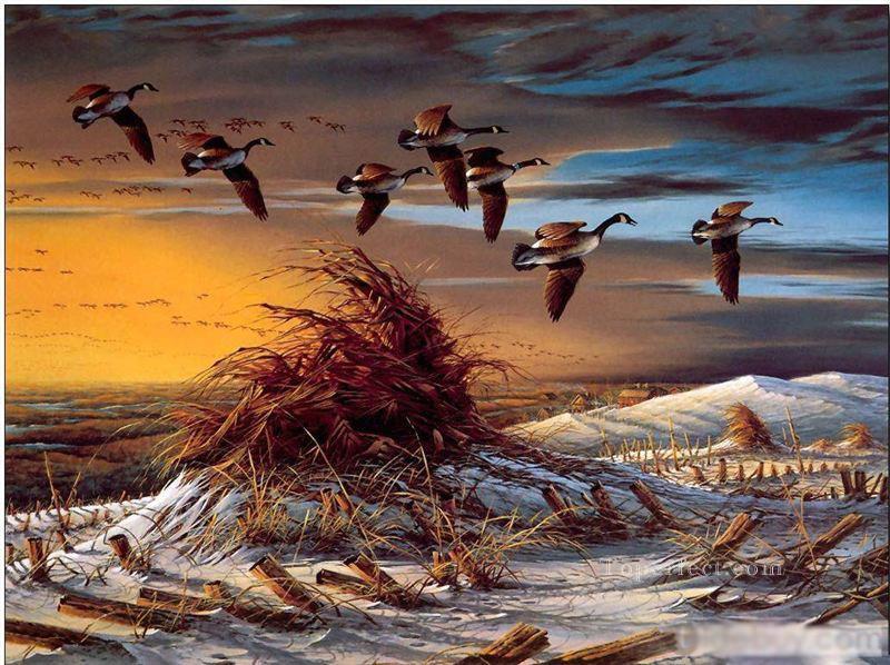 indios americanos occidentales 41 pájaros Pintura al óleo